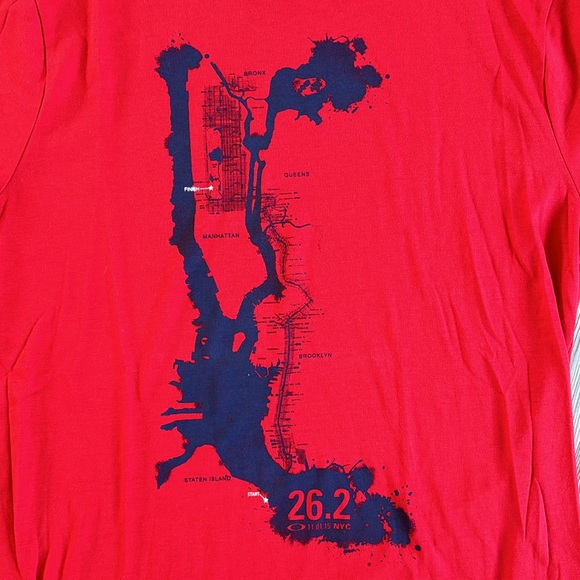 Oakley 2015 NYC marathon T-shirt - Picture 2 of 4